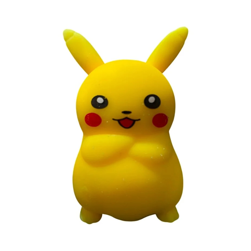 Pikaçu Squishy - 12'li Paket - Yumuşak Oyuncak - görsel 2
